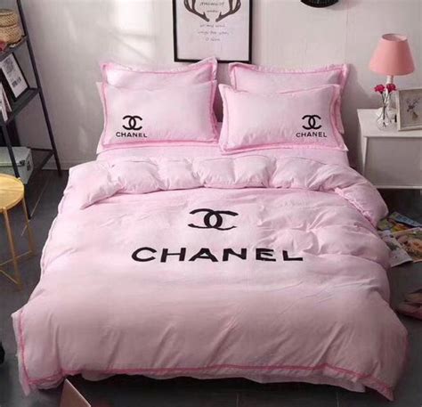 pink chanel bedding set|chanel bedding set wholesale.